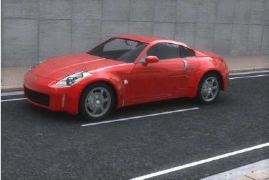 Nissan 350Z 3D car model — 3D model download