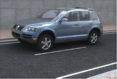 VW Touareg 3D car model — 3D model download