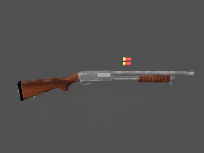 Remington Shotgun free 3d model download — 3D model download