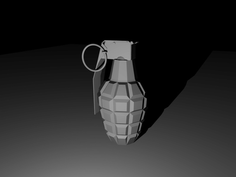 Mk 2 grenade free 3d model download — 3D model download