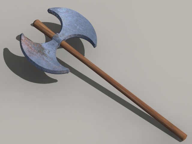 Old Battle axe free 3d model download — 3D model download