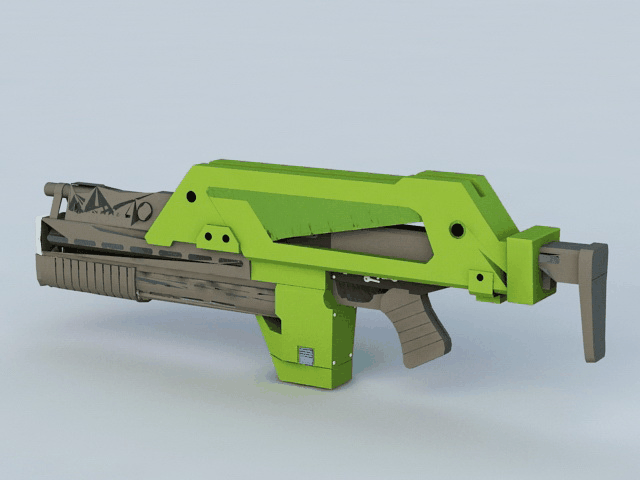 M41-A Pulse Rifle free 3d model download — 3D model download