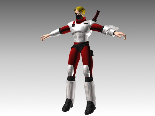 Futuristic Soldier free 3d model download — 3D model download
