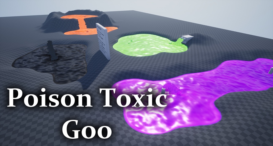 SHADERSOURCE - Poison Toxic Goo  unreal engine 4  asset download — 3D model download