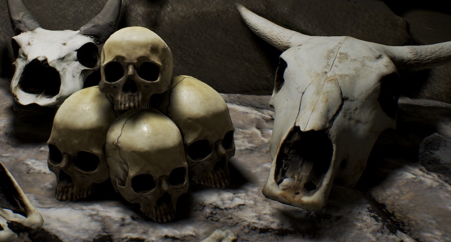 Necros Bone Box  unreal engine 4  asset download — 3D model download
