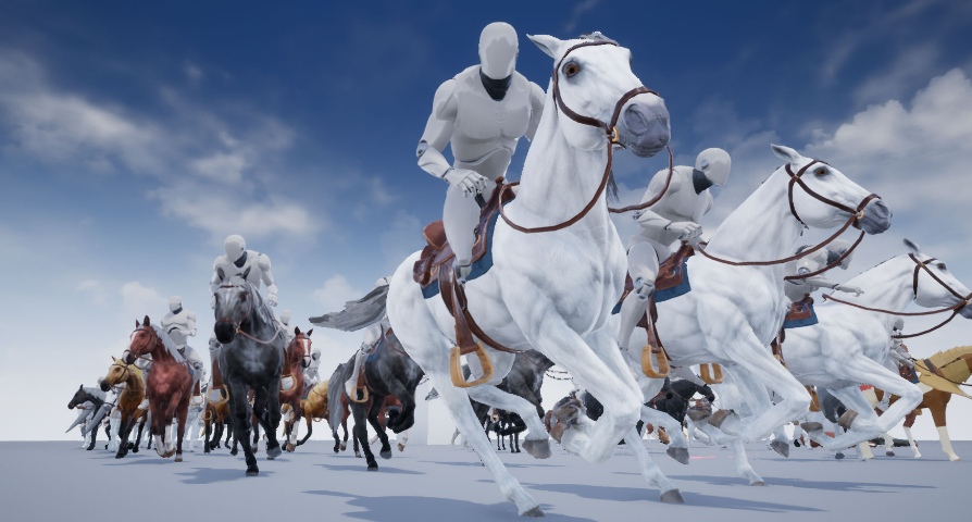 Horse Animset unreal engine 4  asset download — 3D model download