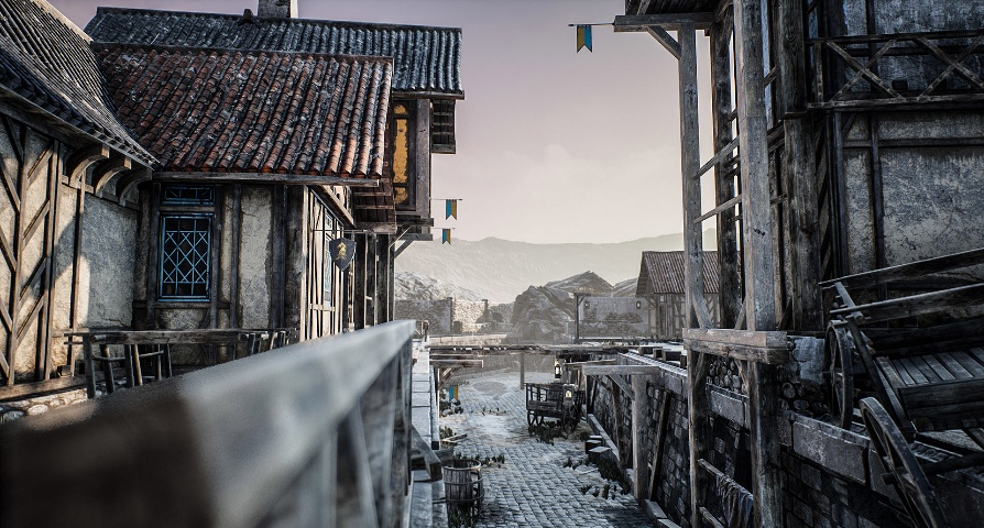 Fantasy and Medieval Architecture Kit  unreal engine 4  asset download — 3D model download