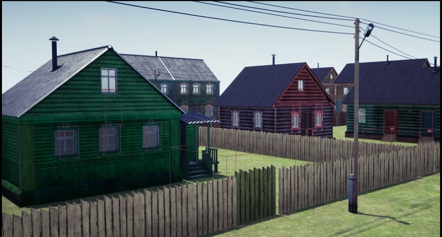 Modular Russian Village Pack  unreal engine 4  asset download — 3D model download