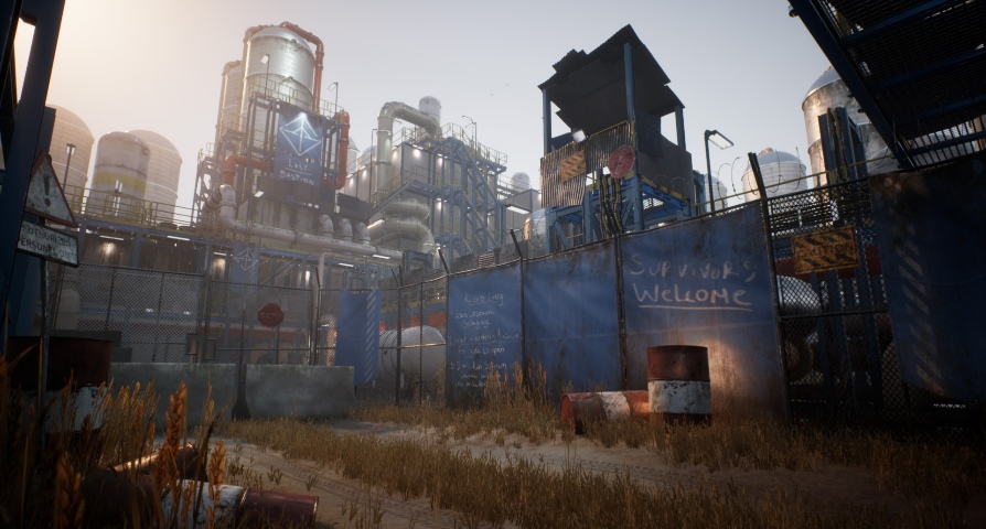 Post-Apocalyptic Industrial Scene  unreal engine 4  asset download — 3D model download