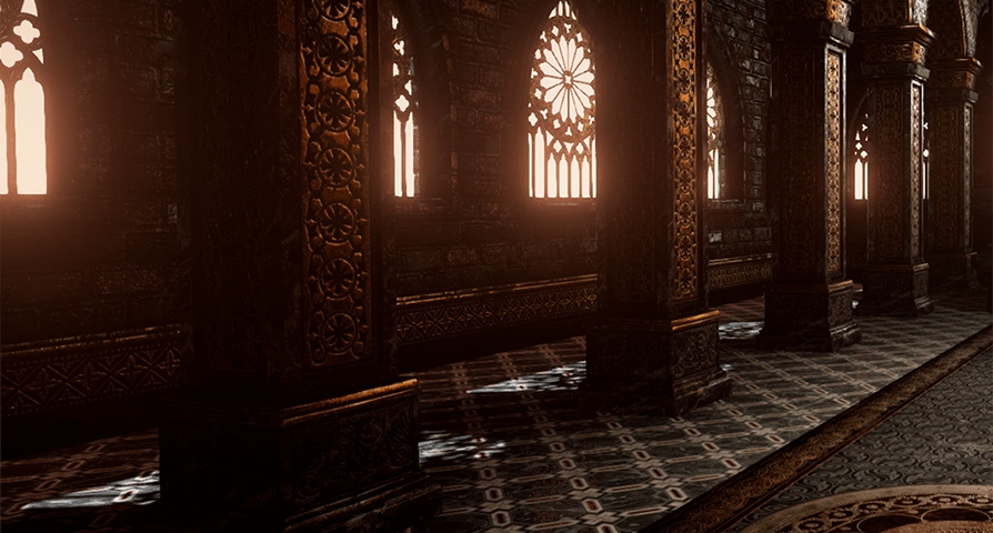 Dark Temple  unreal engine 4  asset download — 3D model download