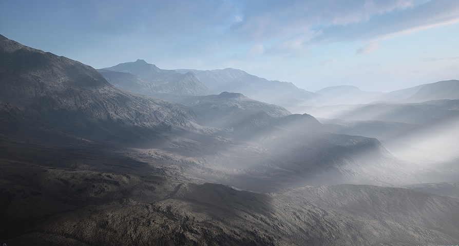 Dead Hills Landscape v2.0  unreal engine 4  asset download — 3D model download