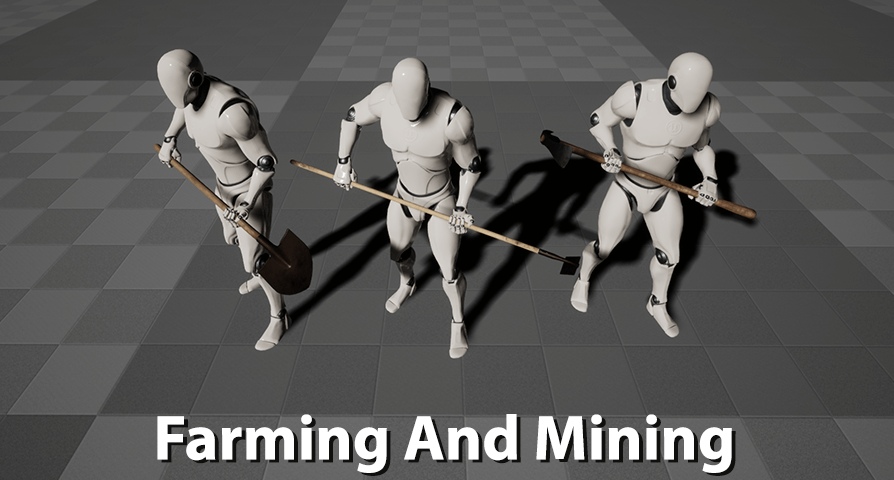 Farming And Mining Pack  unreal engine 4  asset download — 3D model download