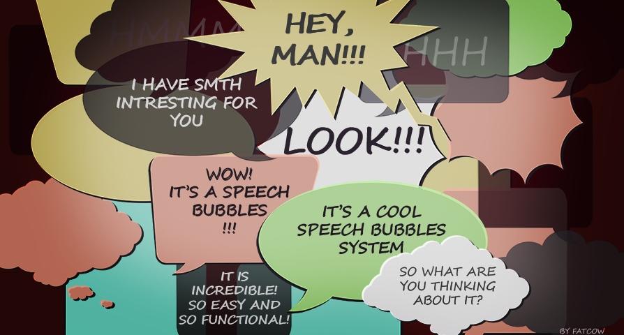 Speech Bubbles  unreal engine 4  asset download — 3D model download