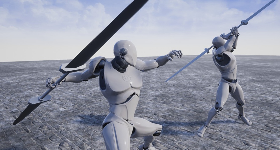 Twinblades Animset Base  unreal engine 4  asset download — 3D model download