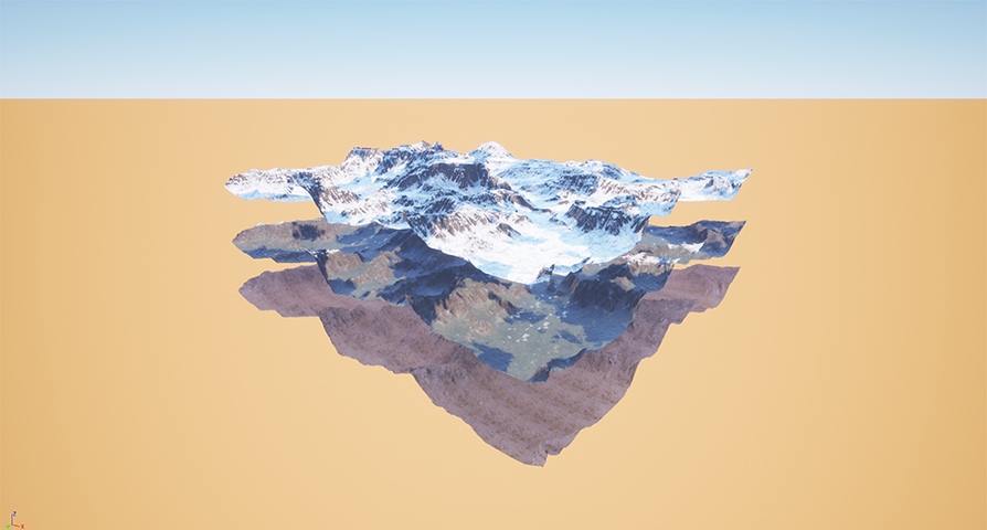 Advanced Procedural Landscape Material unreal engine 4  asset download — 3D model download