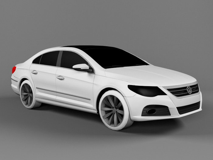 Volkswagen Passat cc 3d model — 3D model download