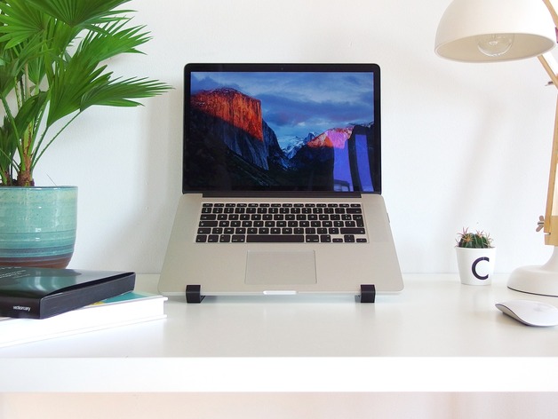 The geometric stand for MacBook Pro Retina free 3d print model download — 3D model download