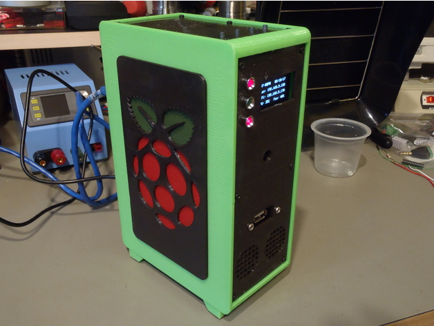Raspberry Pi Desktop Tower Case free 3d print model download — 3D model download