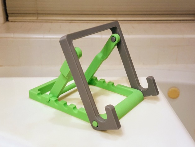 Adjustable tablet stand free 3d print model download — 3D model download