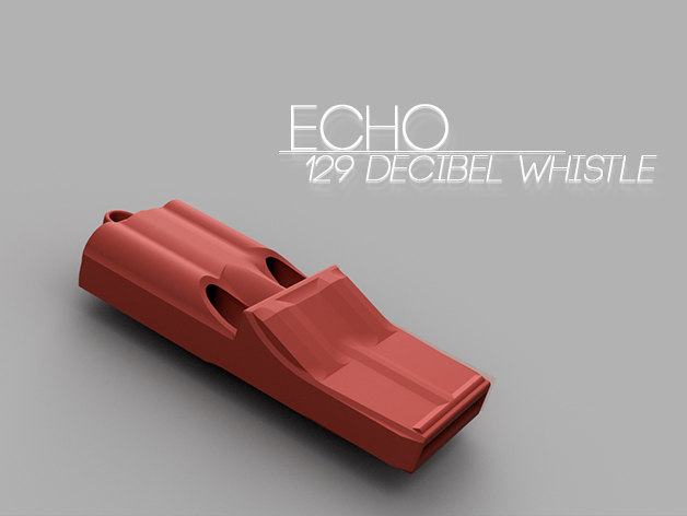 Echo 3 tone whistle free 3d print model download — 3D model download