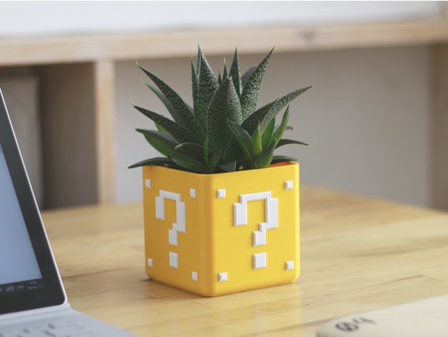 Mario Bros Planter ? Single/Dual Extrusion Minimal Planter free 3d print model download — 3D model download