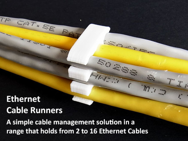 Ethernet Cable Runners free 3d print model download — 3D model download