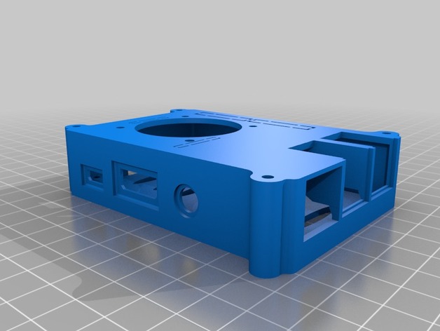 Raspberry Pi 3 Case with 40 mm fan and without vesa mount free 3d print model download — 3D model download