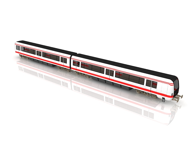 Light Rail Train free 3d model download — 3D model download