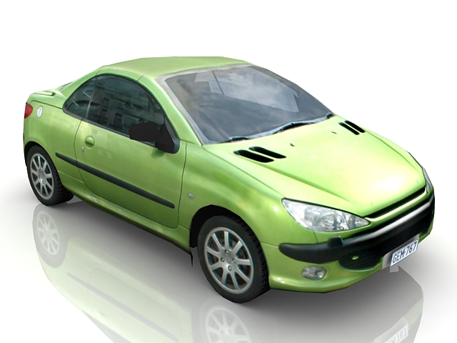 Low-Poly Sedan car free 3d model download — 3D model download