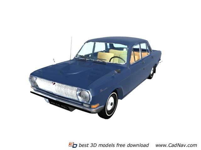 VOLGA GAZ 24 free 3d model download — 3D model download