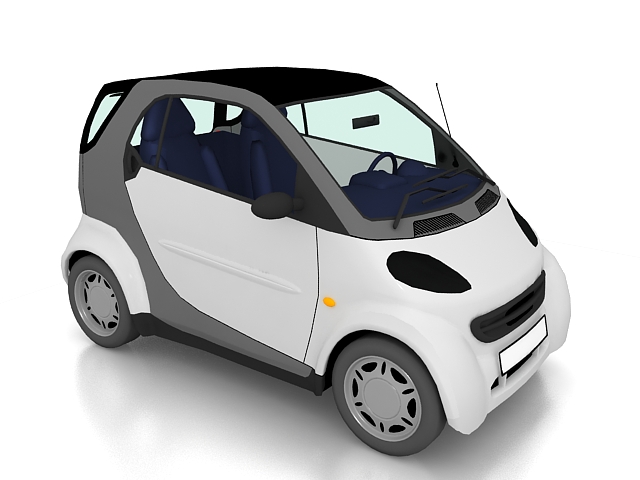 Electric City Car free 3d model download — 3D model download