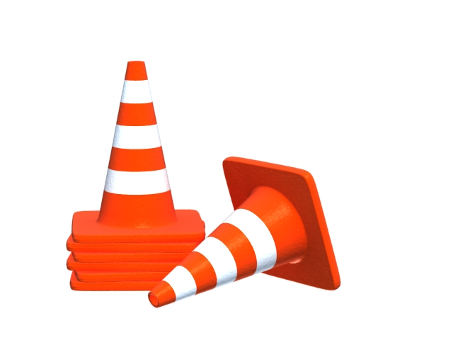 Traffic road cone 3d model download — 3D model download