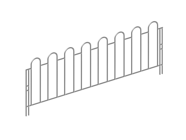 Metal safety barrier 3d model download — 3D model download