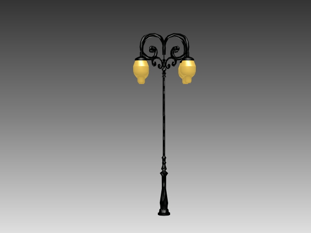 Antique street light 3d model download — 3D model download