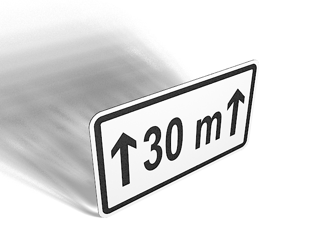 Distance road sign 3d model download — 3D model download