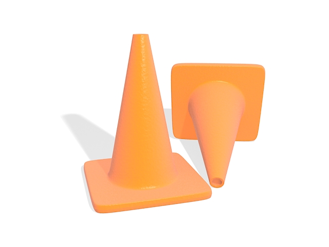 Traffic pylon cones 3d model download — 3D model download
