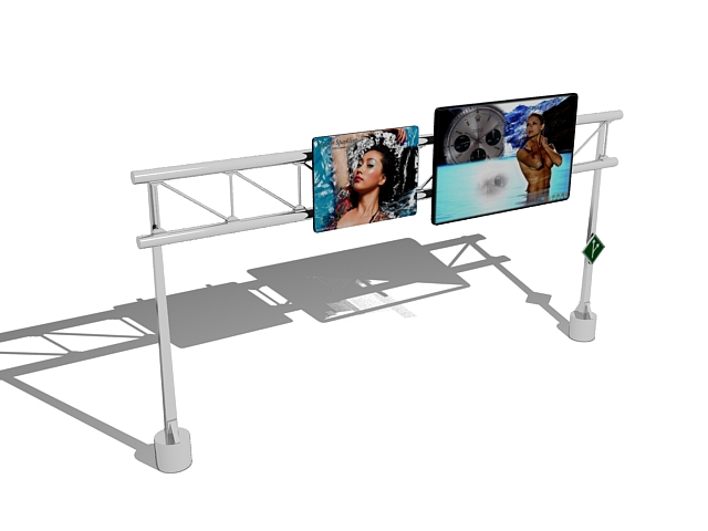 Billboard on road 3d model download — 3D model download