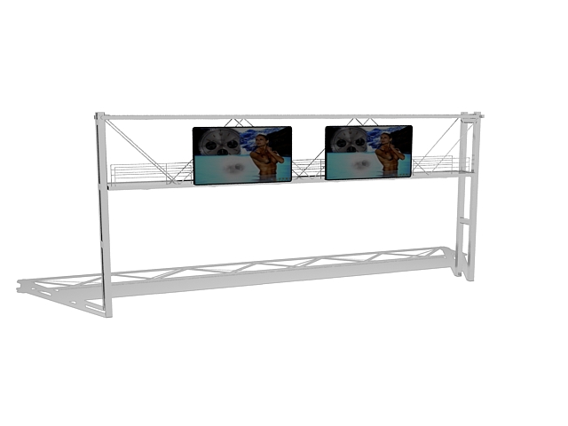 Crossing road billboard 3d model download — 3D model download