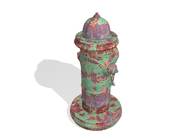 Rusty fire hydrant 3d model download — 3D model download
