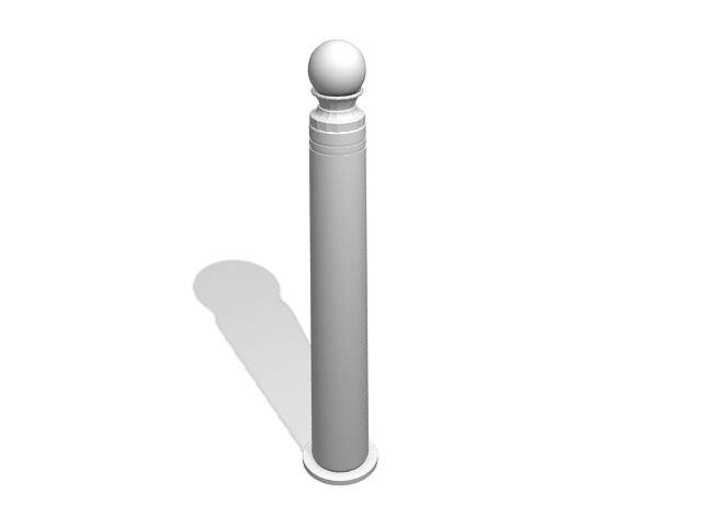 Traffic bollard 3d model download — 3D model download