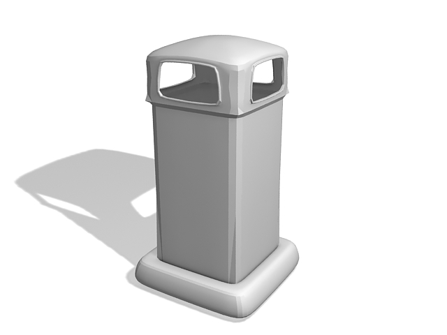 Street trash bin 3d model download — 3D model download