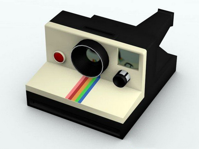 Polaroid Camera free 3d model download — 3D model download