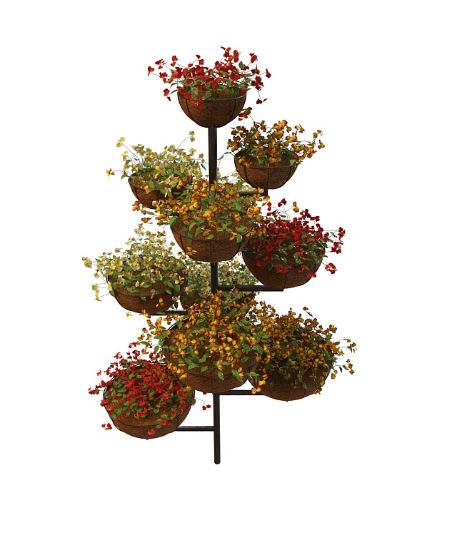 Tiered planter stand 3d model download — 3D model download