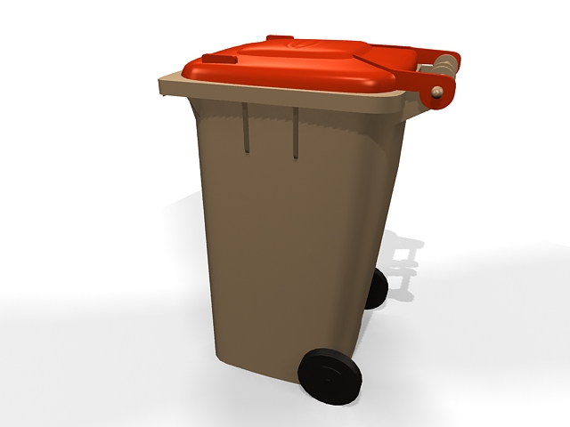 Wheelie bin waste container 3d model download — 3D model download