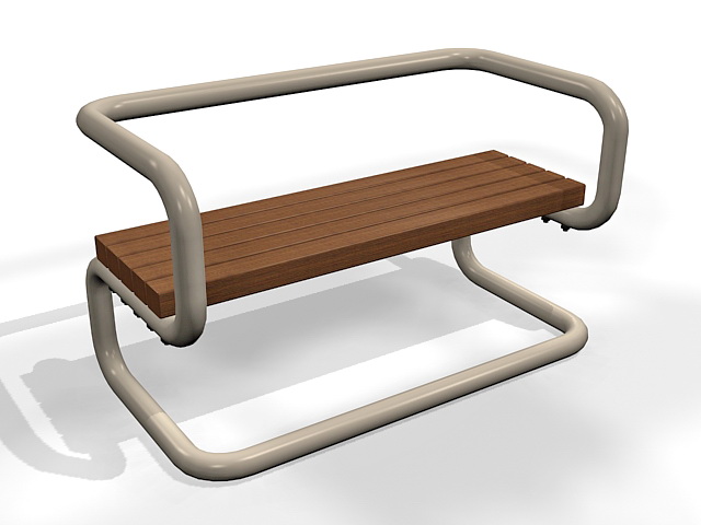 Bench stree furniture 3d model download — 3D model download