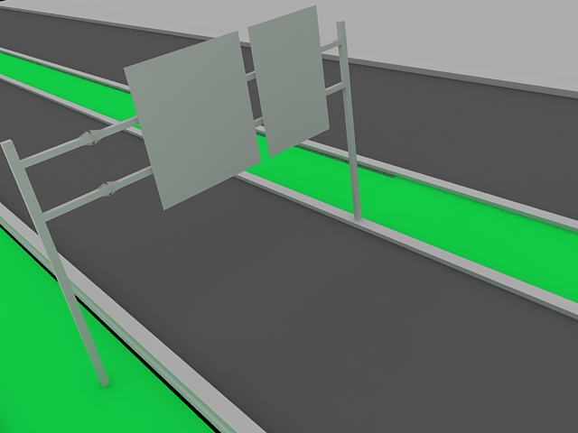 Overhead traffic signs 3d model download — 3D model download