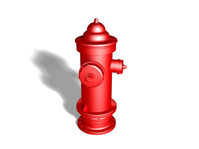 Red fire hydrant 3d model download — 3D model download