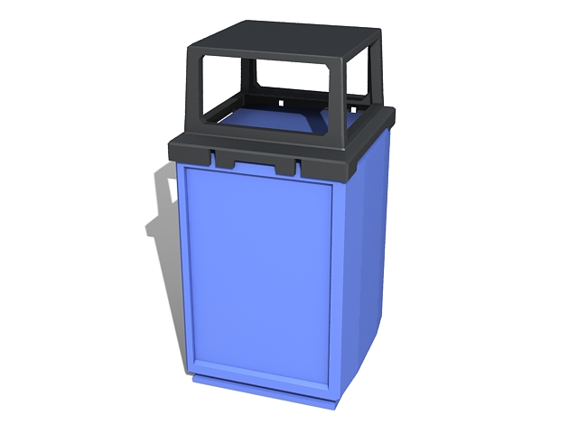 Waste rubbish bin 3d model download — 3D model download
