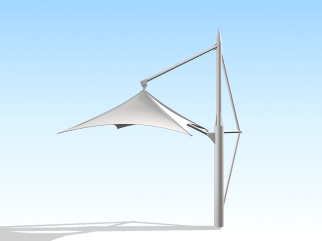 Tensile umbrella 3d model download — 3D model download