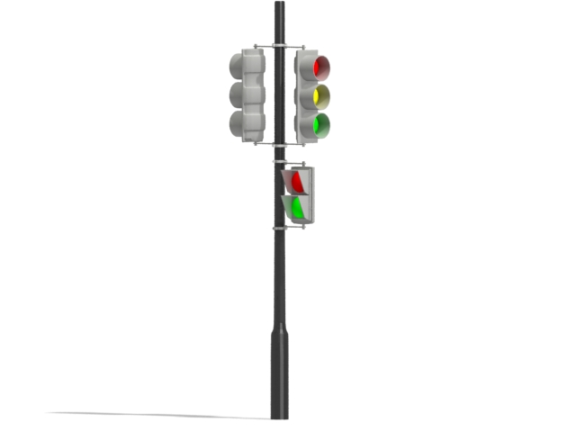 Public transport traffic light 3d model download — 3D model download